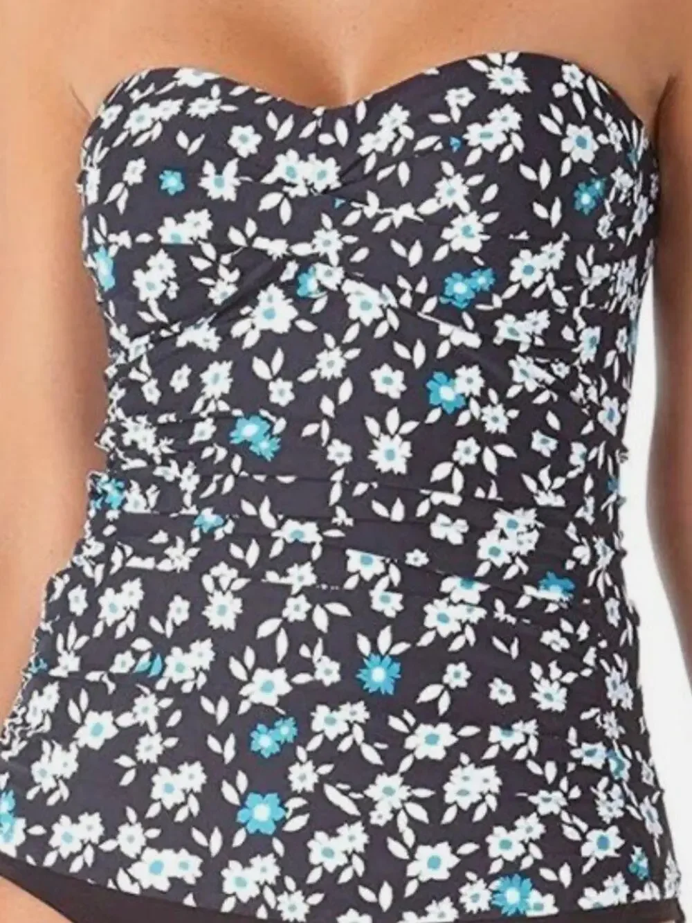 Anne Cole Beautiful Bunches Floral Tankini XS NWT